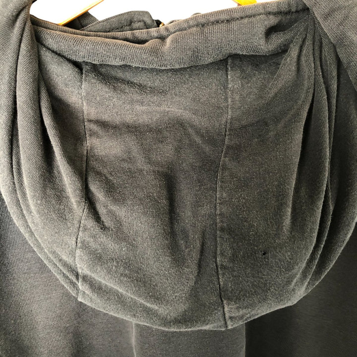 Carhartt ORIGINAL FIT sweatshirt half zip hoodie, men's size L cotton Charcoal Vintage Second Hand