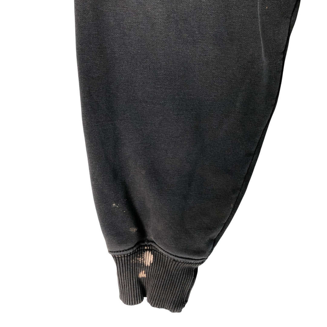 Carhartt ORIGINAL FIT sweatshirt half zip hoodie, men's size L cotton Charcoal Vintage Second Hand
