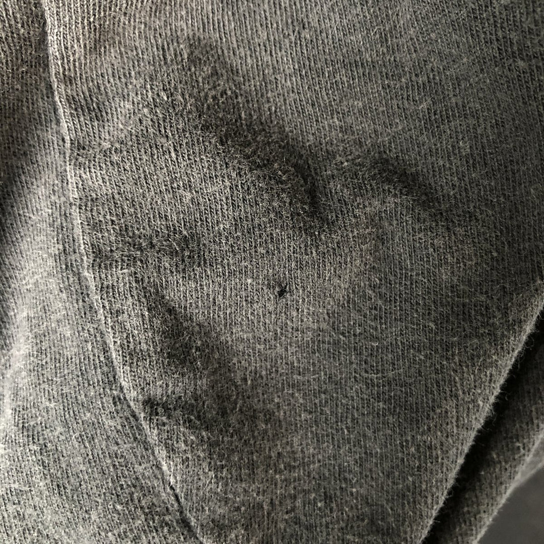 Carhartt ORIGINAL FIT sweatshirt half zip hoodie, men's size L cotton Charcoal Vintage Second Hand