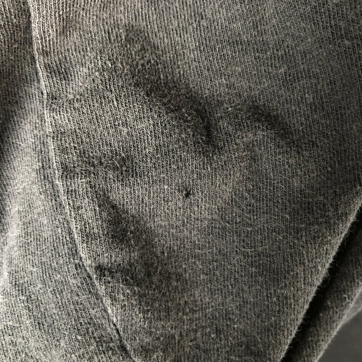 Carhartt ORIGINAL FIT sweatshirt half zip hoodie, men's size L cotton Charcoal Vintage Second Hand