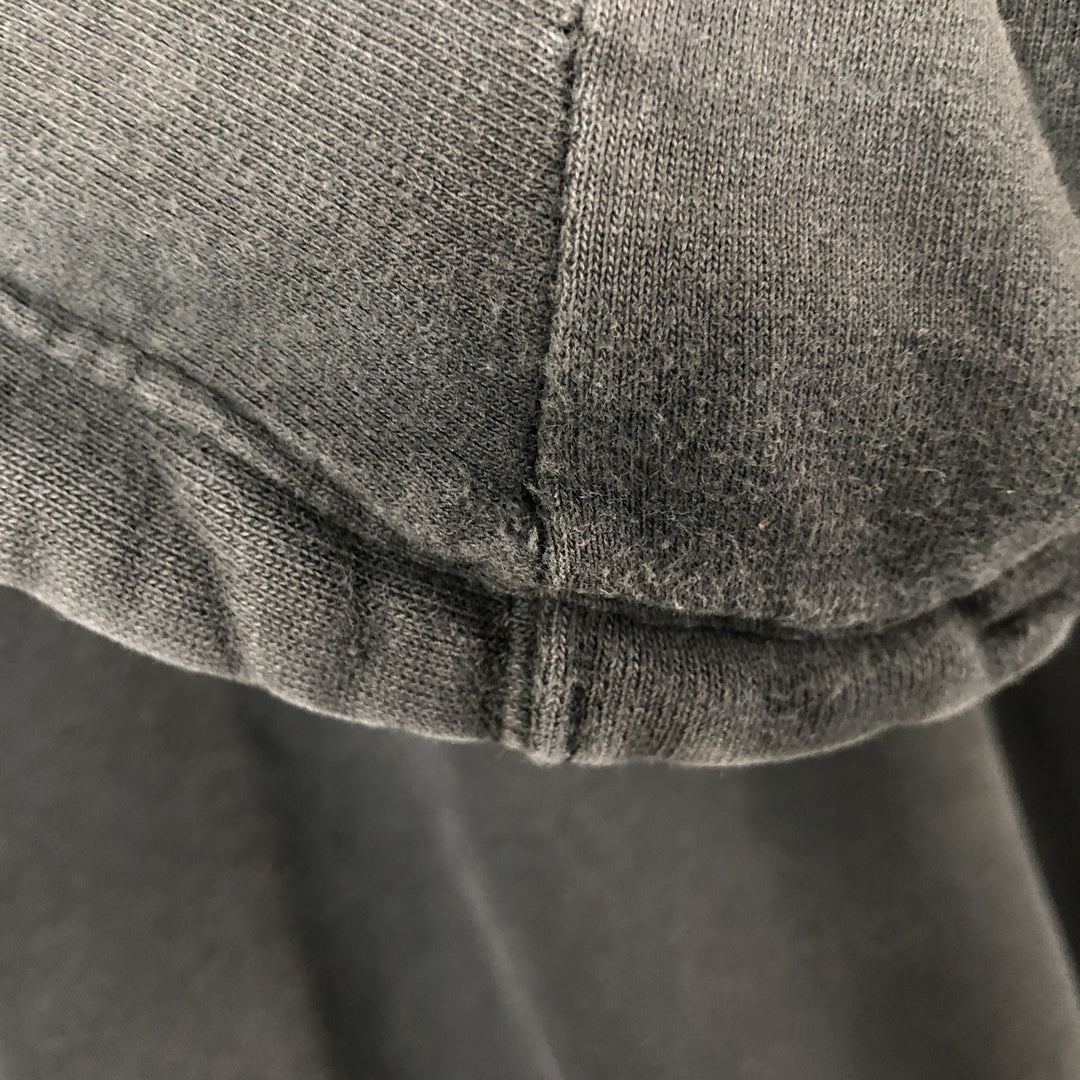 Carhartt ORIGINAL FIT sweatshirt half zip hoodie, men's size L cotton Charcoal Vintage Second Hand