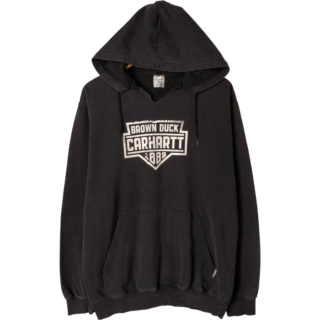 Carhartt Cut-Off Sweat Pullover Hoodie, Men's Size M cotton black type Vintage Second Hand