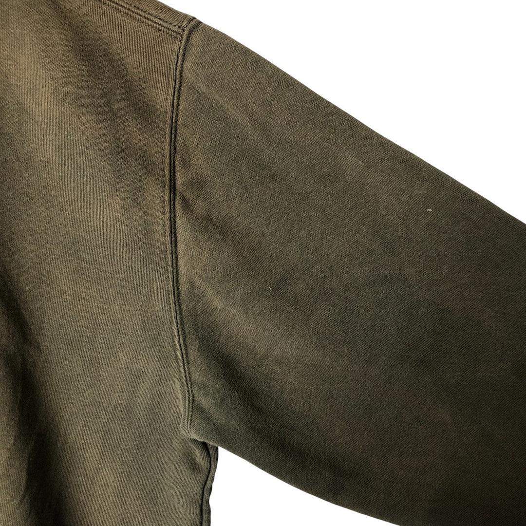 2000'S Carhartt sweatshirt pullover hoodie, men's size XL cotton Khaki type Vintage Second Hand