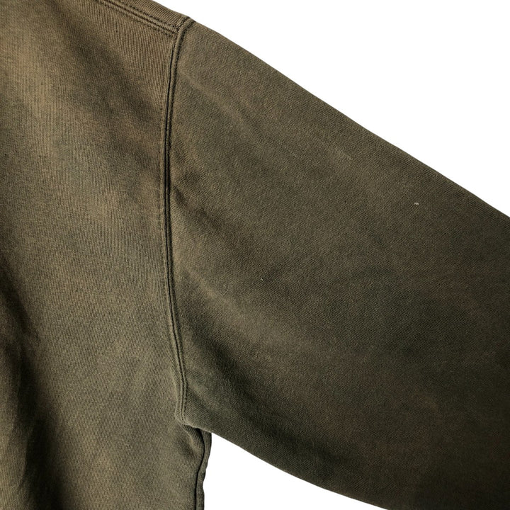 2000'S Carhartt sweatshirt pullover hoodie, men's size XL cotton Khaki type Vintage Second Hand