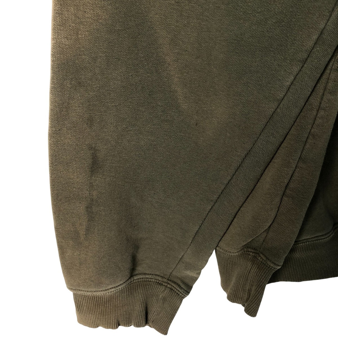 2000'S Carhartt sweatshirt pullover hoodie, men's size XL cotton Khaki type Vintage Second Hand