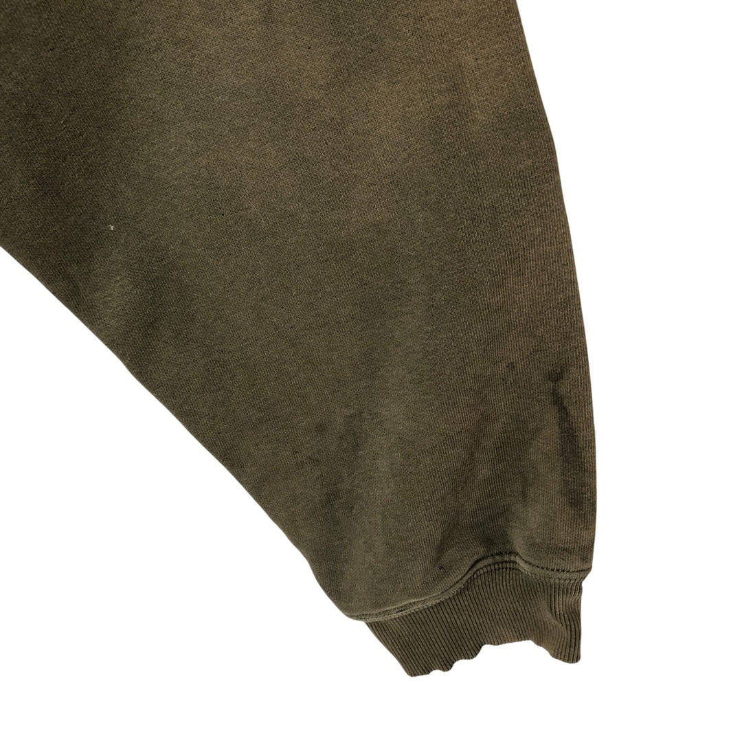 2000'S Carhartt sweatshirt pullover hoodie, men's size XL cotton Khaki type Vintage Second Hand