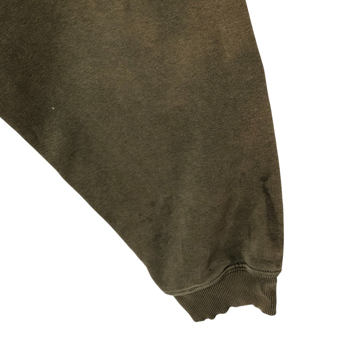 2000'S Carhartt sweatshirt pullover hoodie, men's size XL cotton Khaki type Vintage Second Hand