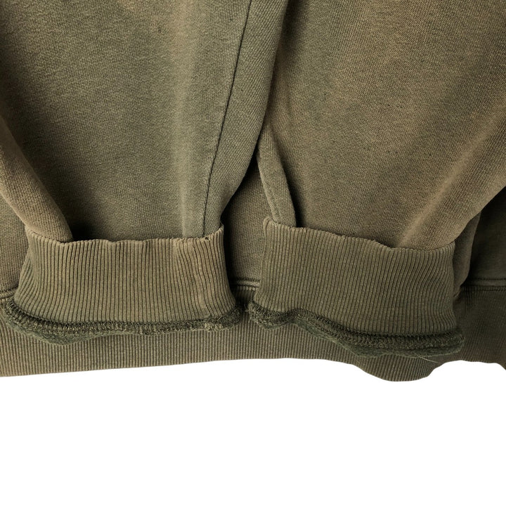 2000'S Carhartt sweatshirt pullover hoodie, men's size XL cotton Khaki type Vintage Second Hand
