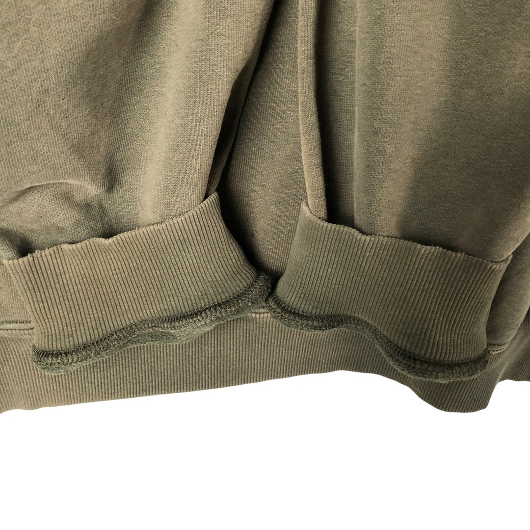 2000'S Carhartt sweatshirt pullover hoodie, men's size XL cotton Khaki type Vintage Second Hand