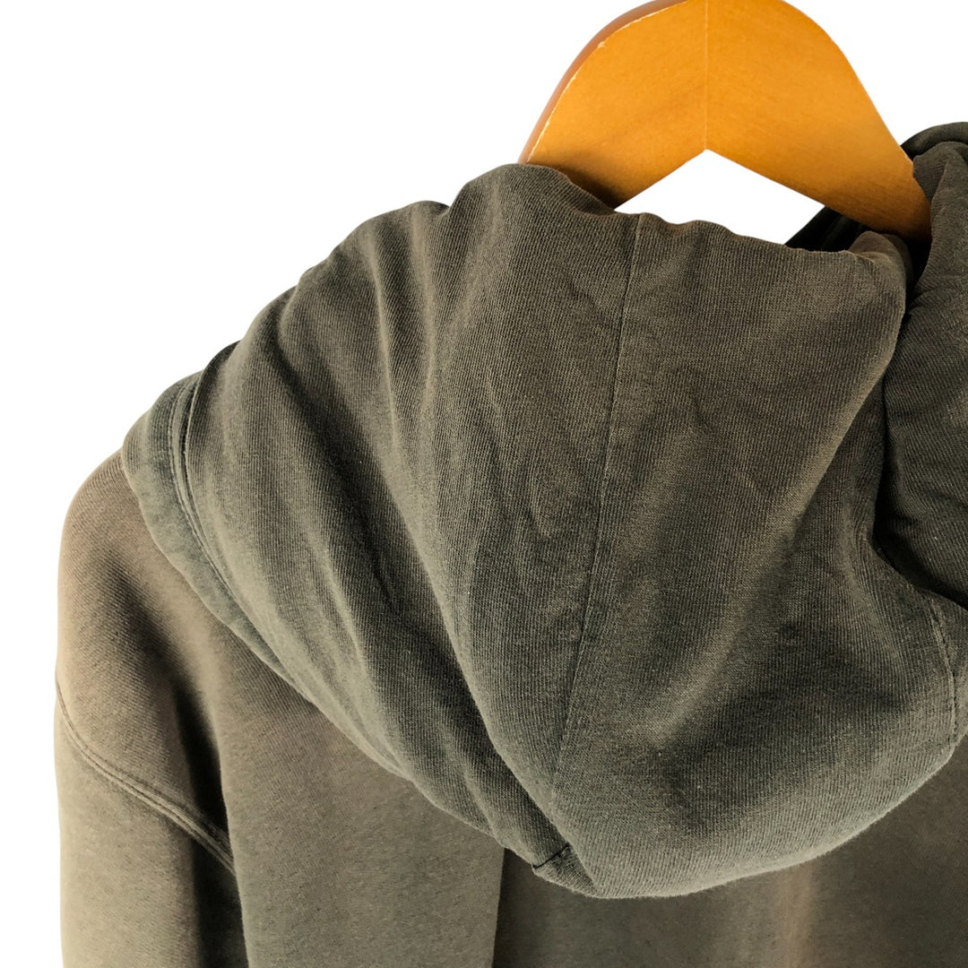 2000'S Carhartt sweatshirt pullover hoodie, men's size XL cotton Khaki type Vintage Second Hand
