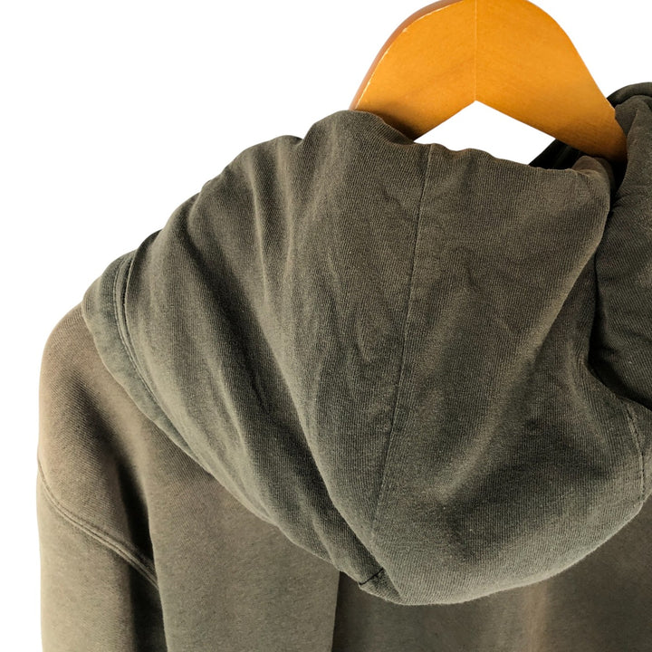 2000'S Carhartt sweatshirt pullover hoodie, men's size XL cotton Khaki type Vintage Second Hand
