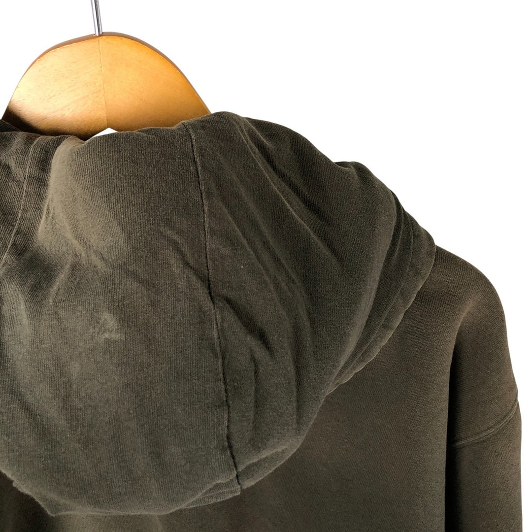 2000'S Carhartt sweatshirt pullover hoodie, men's size XL cotton Khaki type Vintage Second Hand