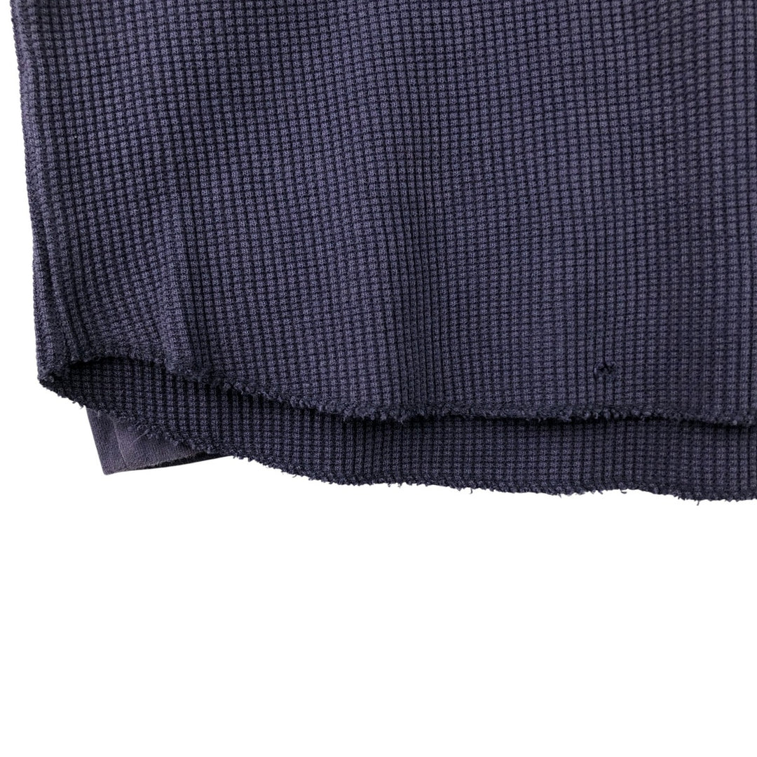 Levi's Relaxed Thermal Long T-Shirt, Waffle, Men's Size Small cotton navy blue type Vintage Second Hand