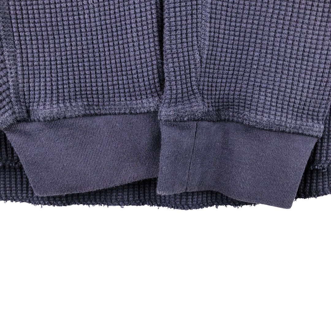 Levi's Relaxed Thermal Long T-Shirt, Waffle, Men's Size Small cotton navy blue type Vintage Second Hand