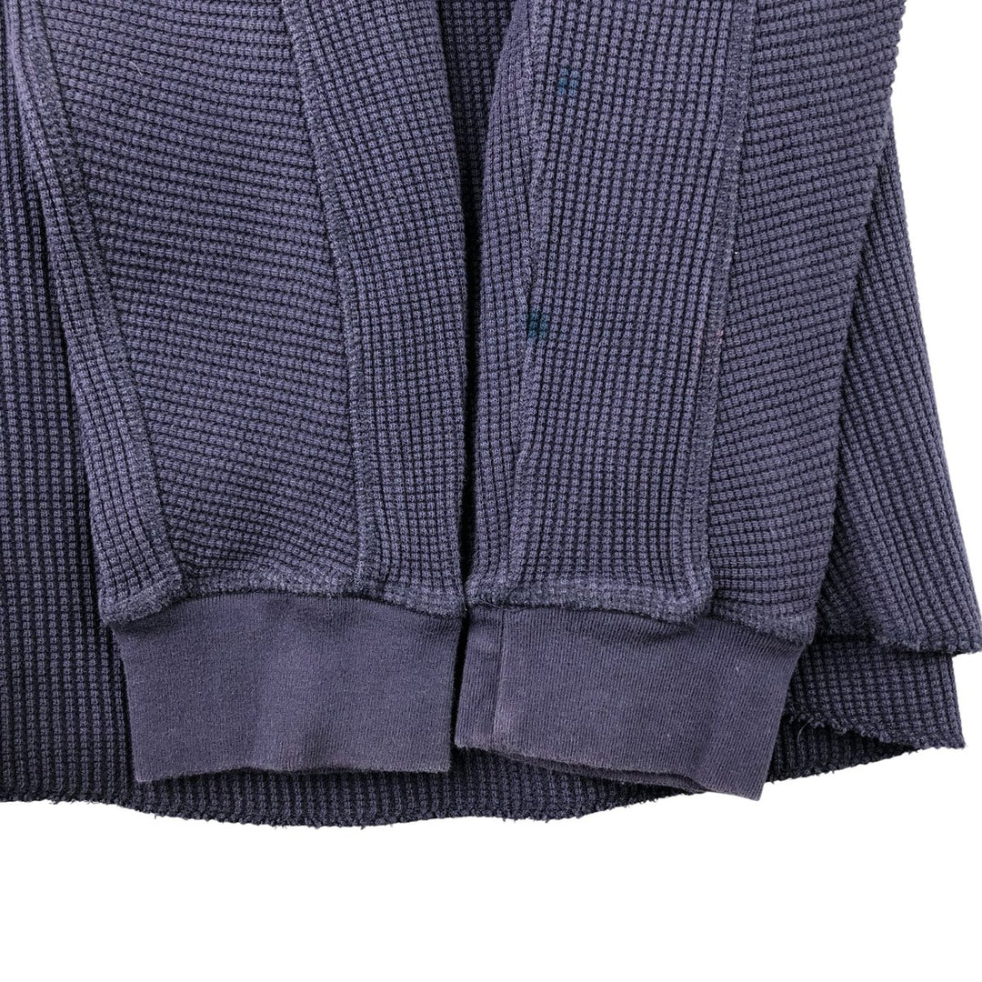 Levi's Relaxed Thermal Long T-Shirt, Waffle, Men's Size Small cotton navy blue type Vintage Second Hand