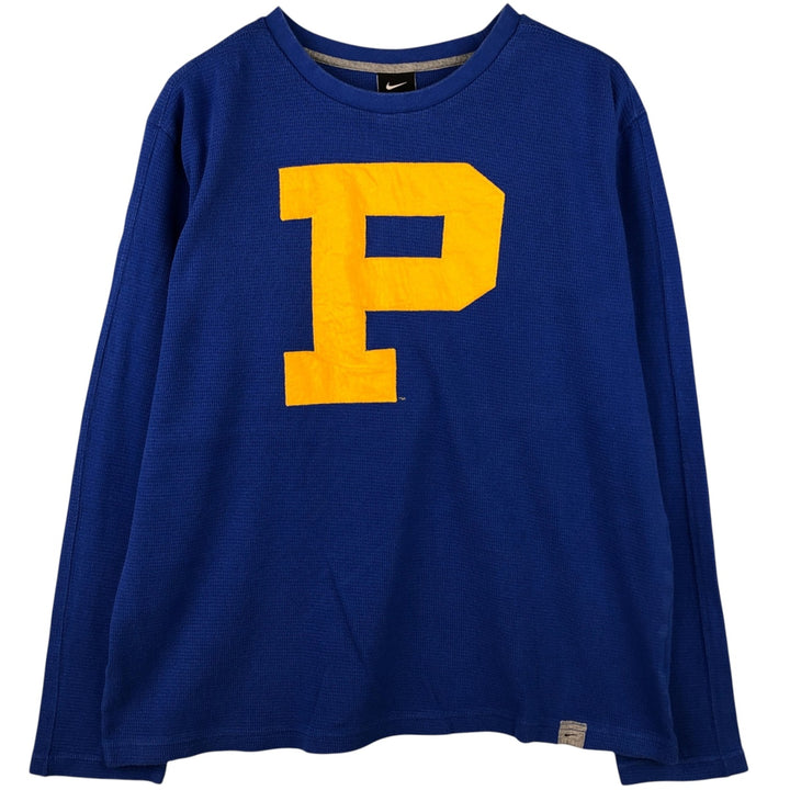 Nike Thermal Long T-Shirt, Men's Size L cotton blue type Vintage Second Hand