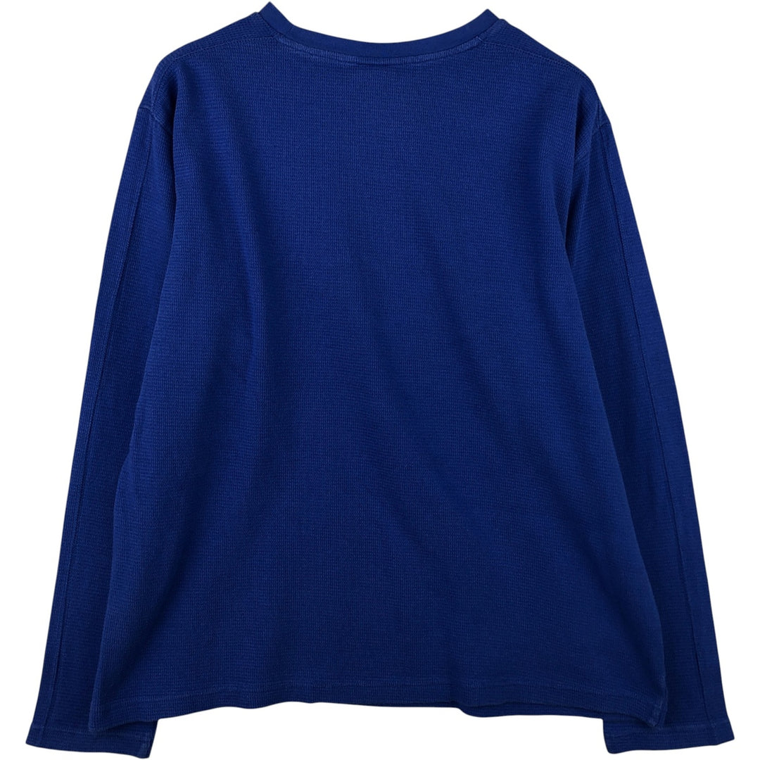 Nike Thermal Long T-Shirt, Men's Size L cotton blue type Vintage Second Hand