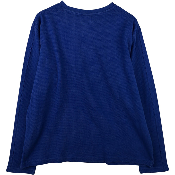 Nike Thermal Long T-Shirt, Men's Size L cotton blue type Vintage Second Hand