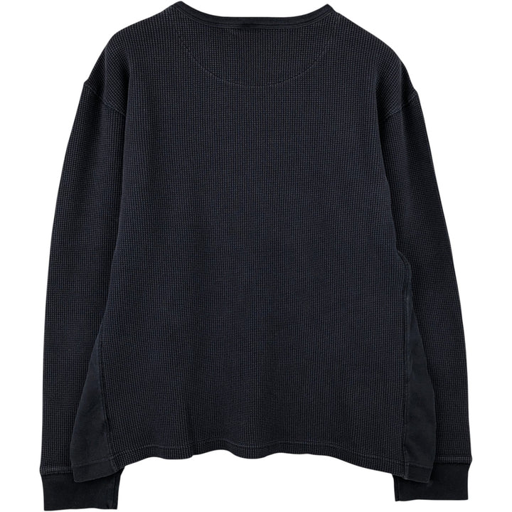 GAP Thermal Long T-Shirt, Waffle, Men's Size L cotton navy blue type Vintage Second Hand