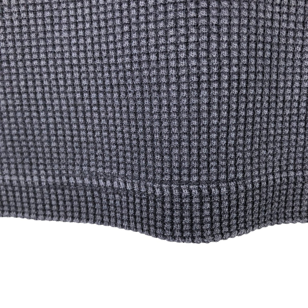 GAP Thermal Long T-Shirt, Waffle, Men's Size L cotton navy blue type Vintage Second Hand