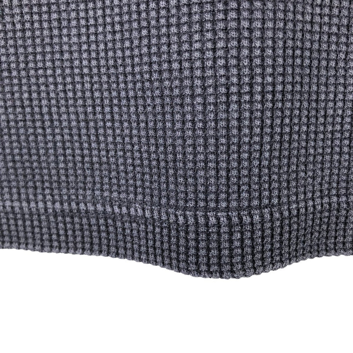 GAP Thermal Long T-Shirt, Waffle, Men's Size L cotton navy blue type Vintage Second Hand