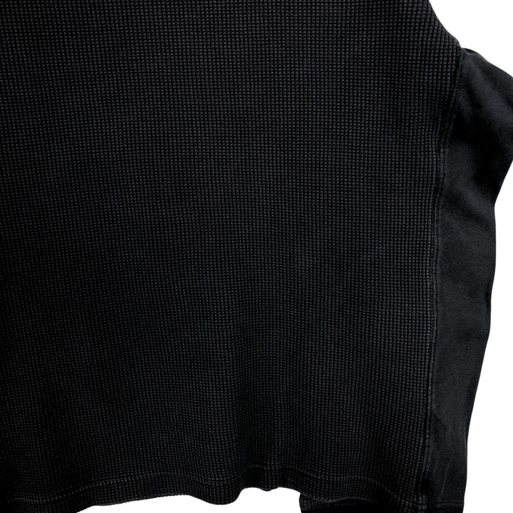 GAP Thermal Long T-Shirt, Waffle, Men's Size L cotton navy blue type Vintage Second Hand