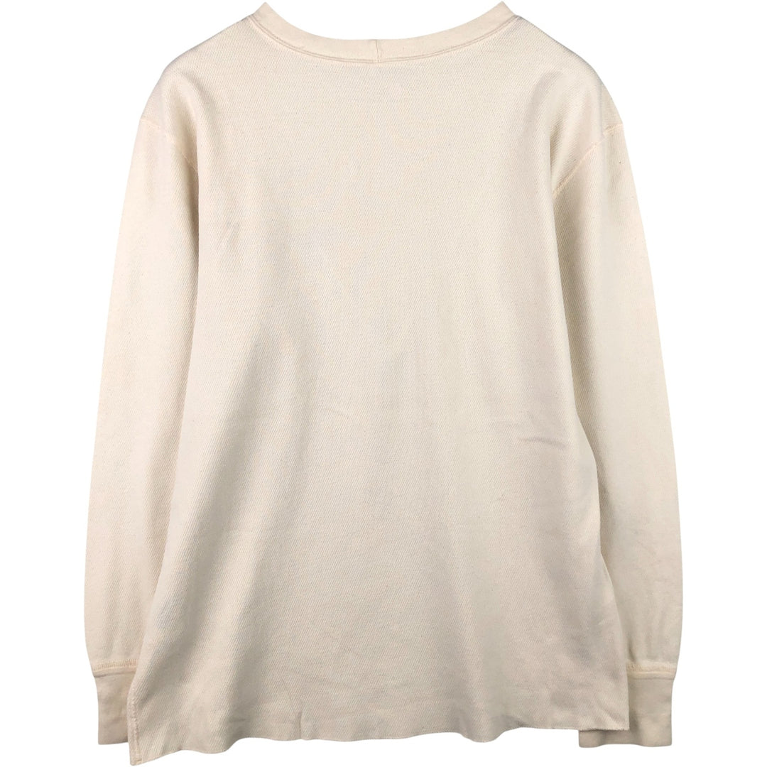 Carhartt Thermal Ron T-shirt, Honeycomb, Men's L size cotton Beige type Vintage Second Hand