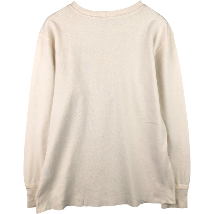 Carhartt Thermal Ron T-shirt, Honeycomb, Men's L size cotton Beige type Vintage Second Hand