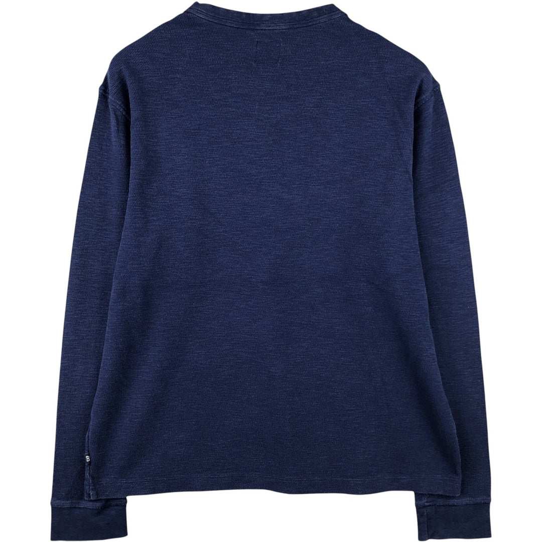 GAP Thermallon T-shirt, Honeycomb, Men's L size cotton navy blue type Vintage Second Hand