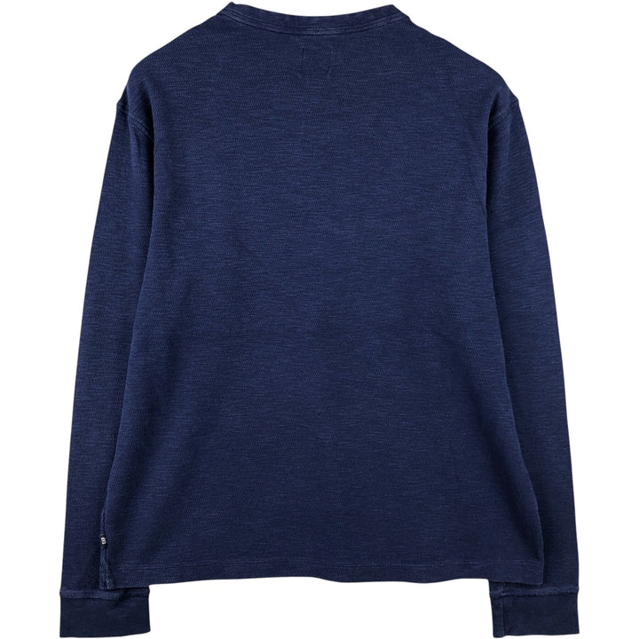 GAP Thermallon T-shirt, Honeycomb, Men's L size cotton navy blue type Vintage Second Hand