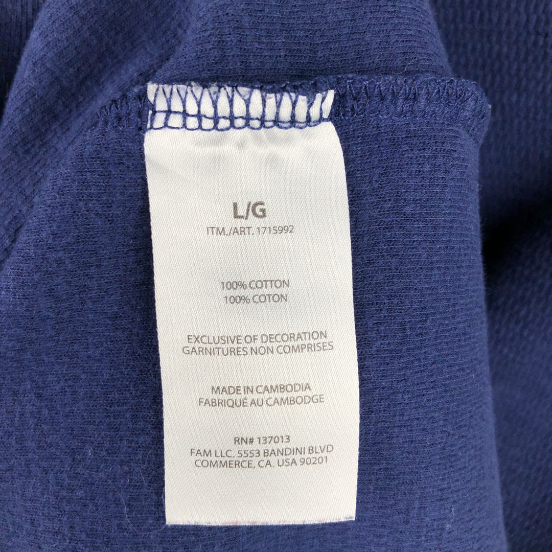 GAP Thermallon T-shirt, Honeycomb, Men's L size cotton navy blue type Vintage Second Hand