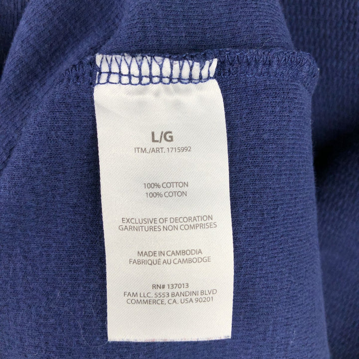 GAP Thermallon T-shirt, Honeycomb, Men's L size cotton navy blue type Vintage Second Hand