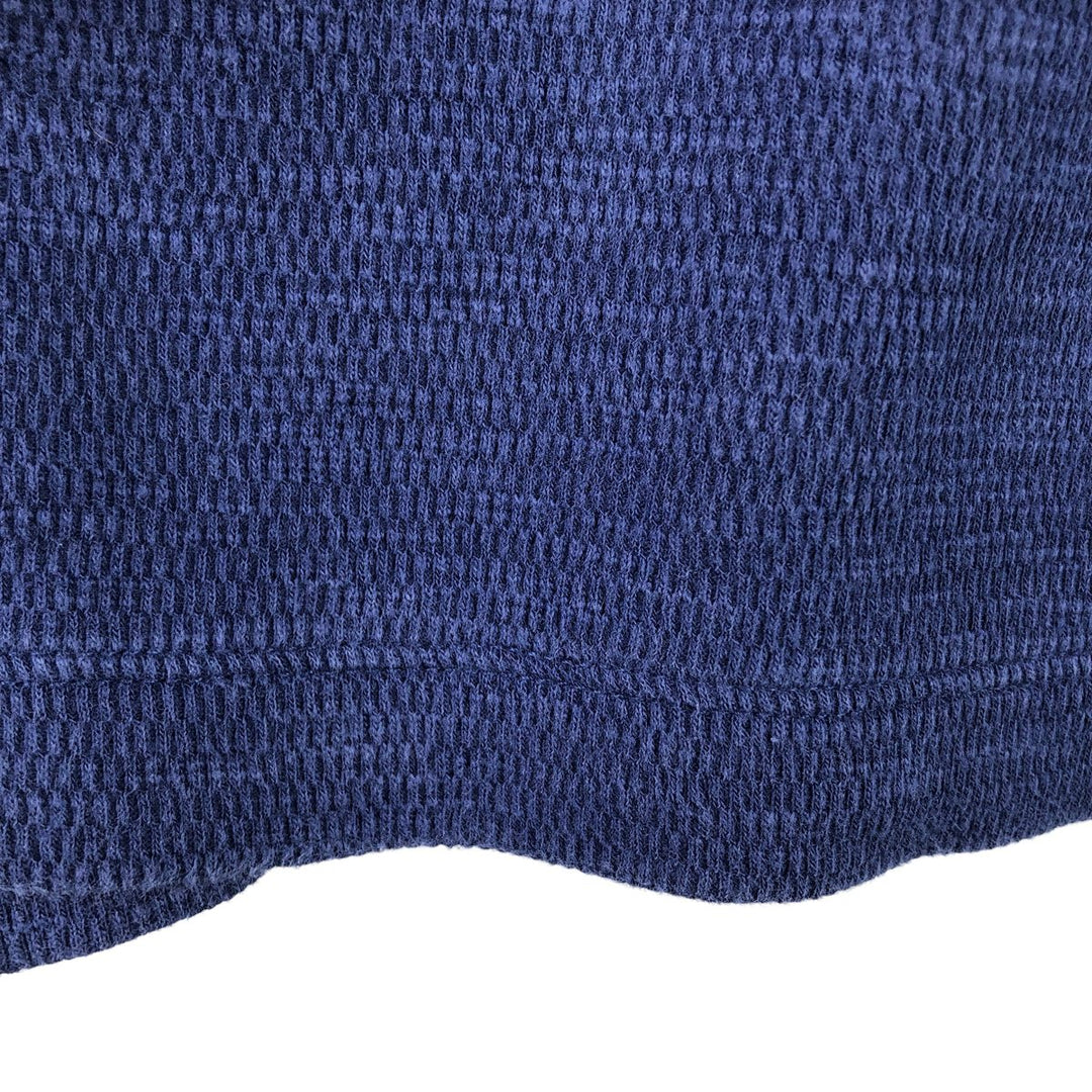 GAP Thermallon T-shirt, Honeycomb, Men's L size cotton navy blue type Vintage Second Hand