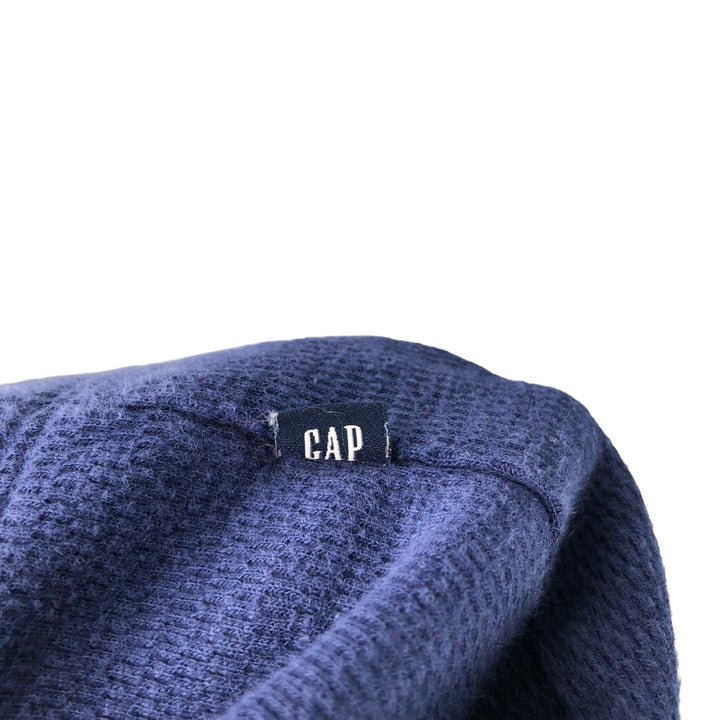 GAP Thermallon T-shirt, Honeycomb, Men's L size cotton navy blue type Vintage Second Hand