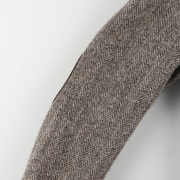 TIP TOP Leishman Harris Tweed Herringbone Wool Tailored Jacket, Made in Canada, Men's Size Medium wool gray type Vintage Second Hand