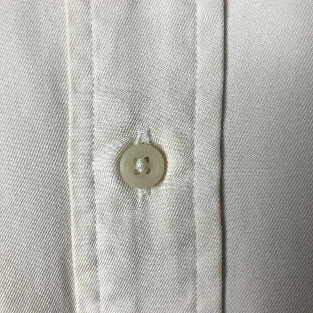 Ralph Lauren Classic Fit Long Sleeve Button Down Shirt, Men's Size L cotton pale white type Vintage Second Hand