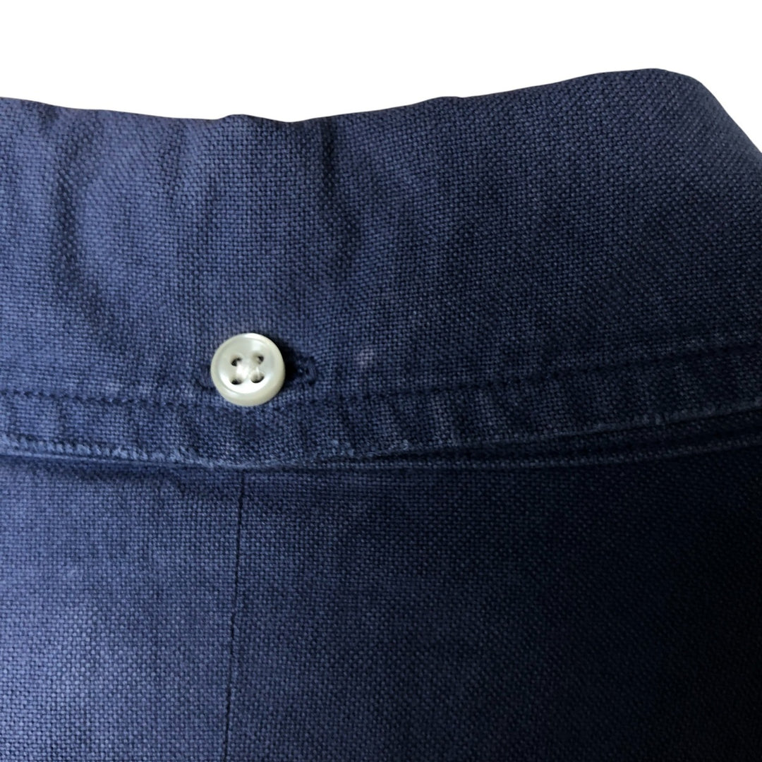 Ralph Lauren POLO by Ralph Lauren CUSTOM FIT long-sleeved button-down shirt, men's size M cotton blue type Vintage Second Hand