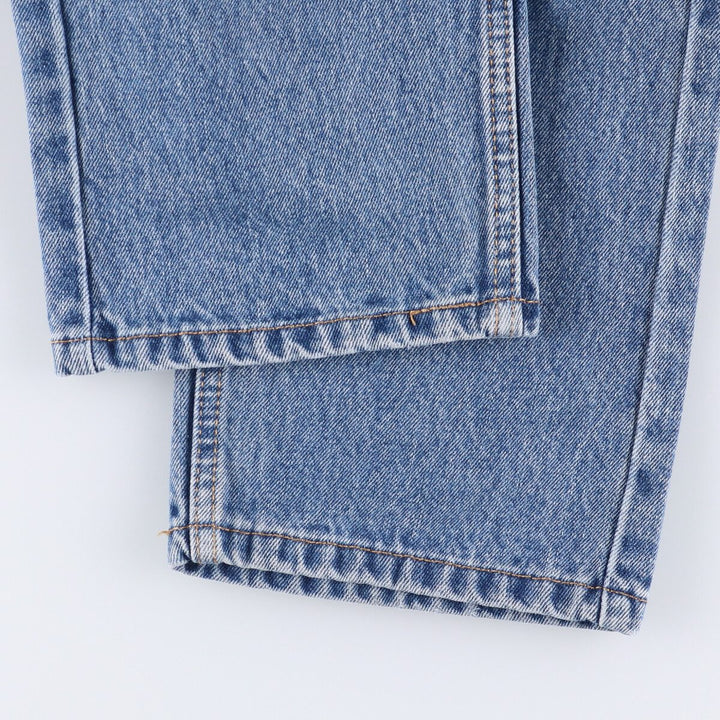 Levi's 505 tapered denim pants for men, size W34 cotton blue type Vintage Second Hand