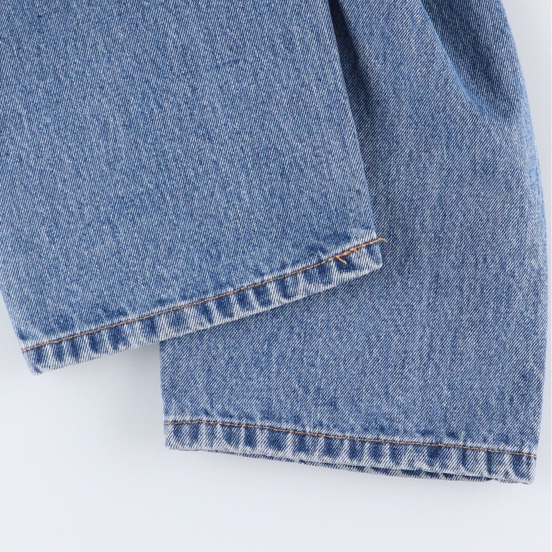 Levi's 505 tapered denim pants for men, size W34 cotton blue type Vintage Second Hand