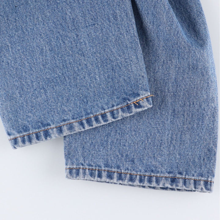 Levi's 505 tapered denim pants for men, size W34 cotton blue type Vintage Second Hand