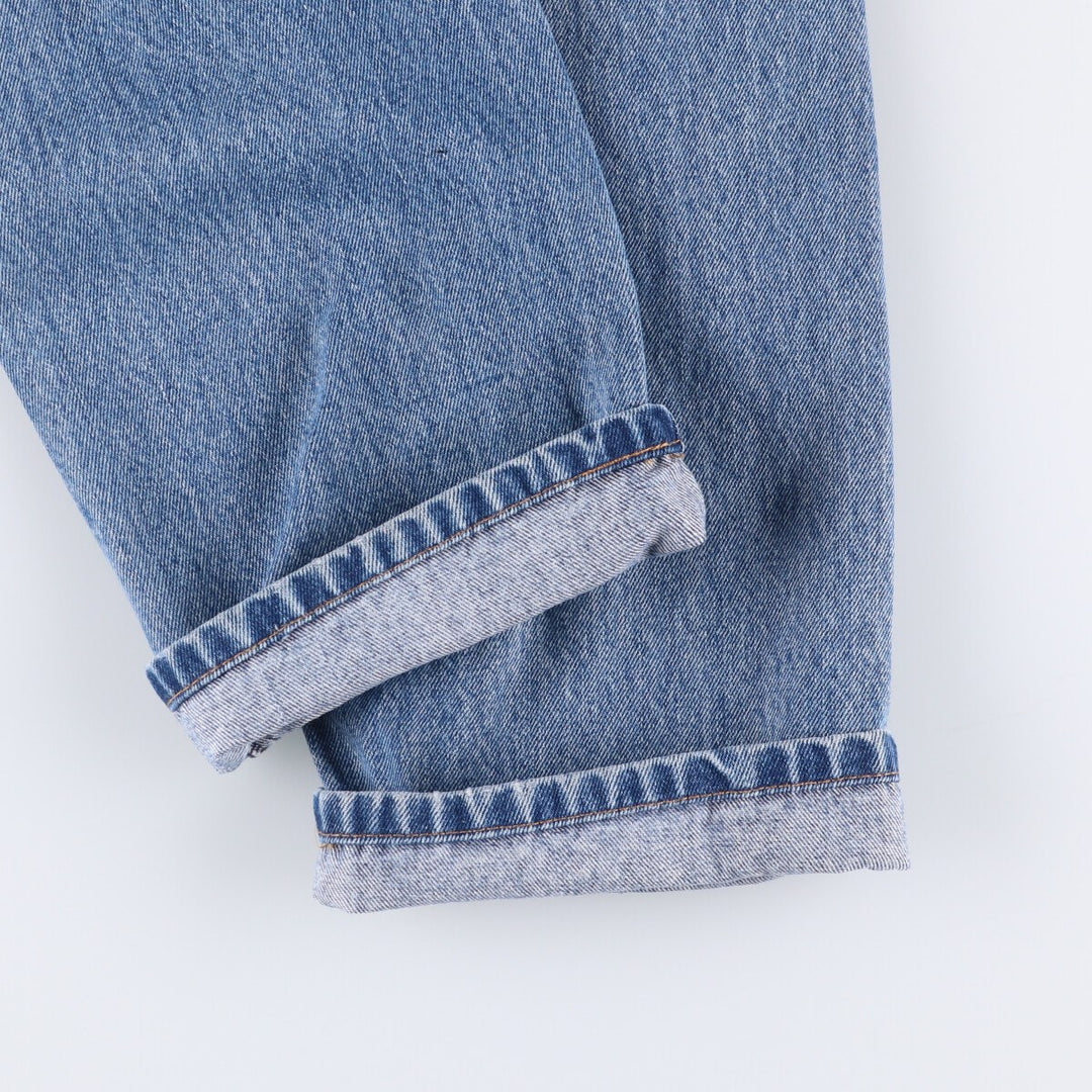 Levi's 505 tapered denim pants for men, size W34 cotton blue type Vintage Second Hand