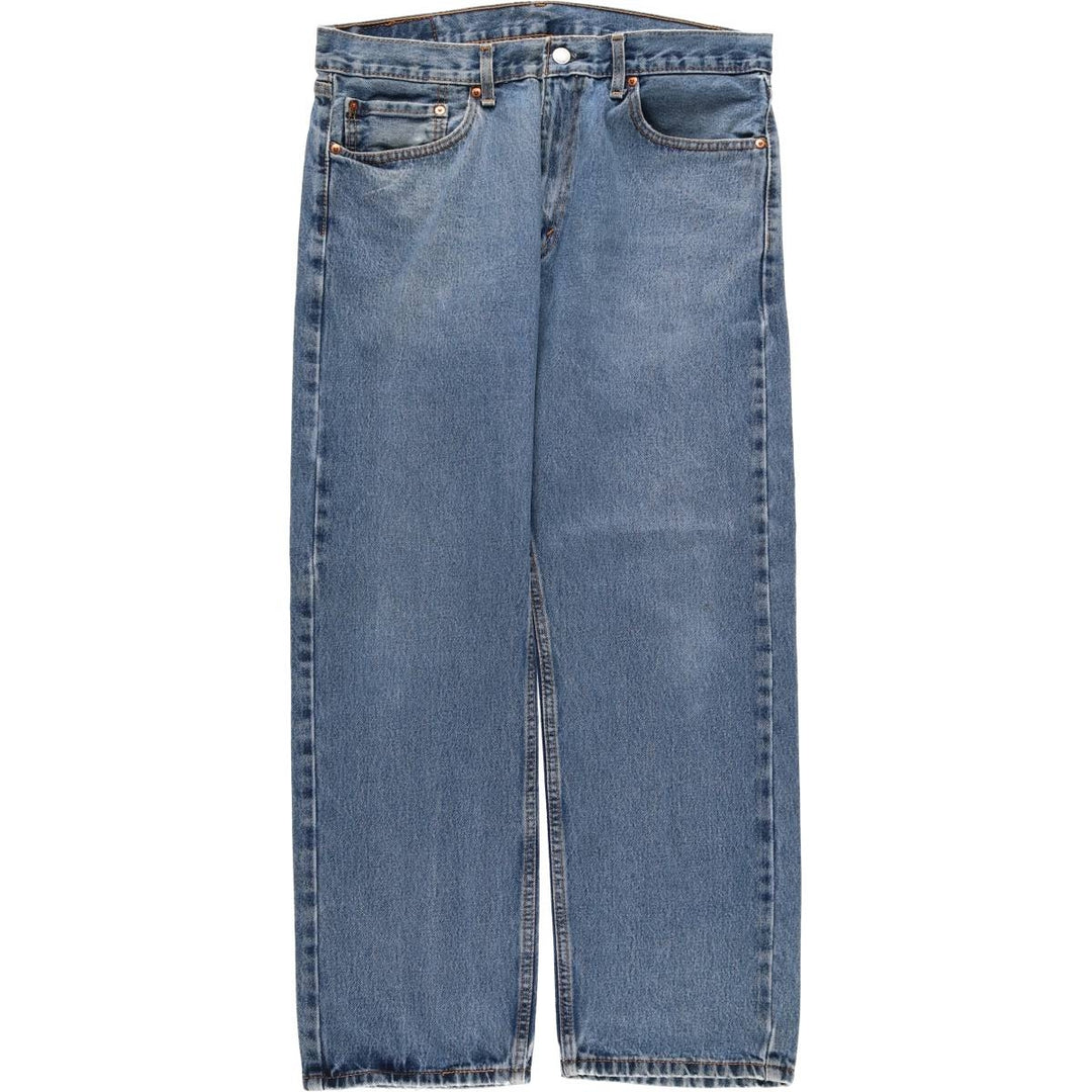 Levi's 505 tapered denim pants for men, equivalent to w35 cotton blue type Vintage Second Hand