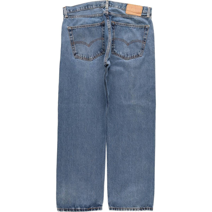 Levi's 505 tapered denim pants for men, equivalent to w35 cotton blue type Vintage Second Hand