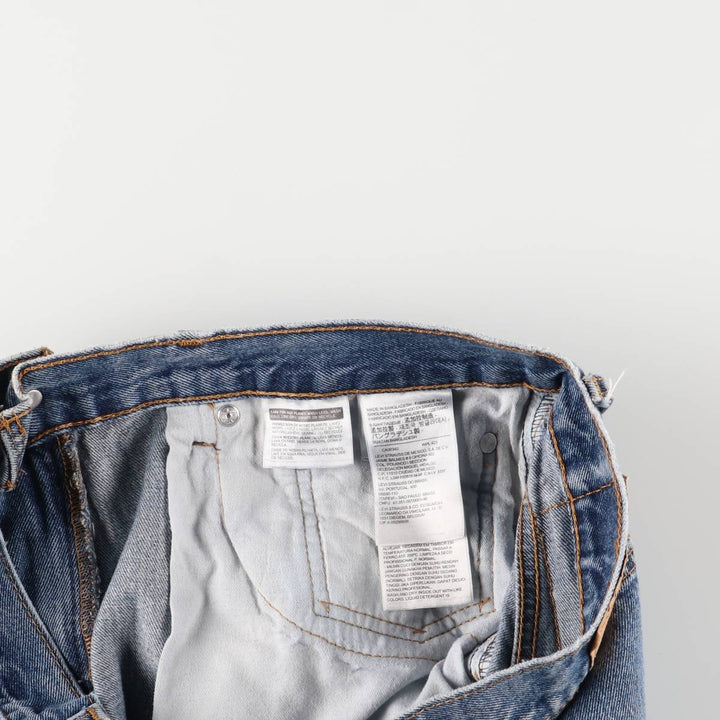 Levi's 505 tapered denim pants for men, equivalent to w35 cotton blue type Vintage Second Hand
