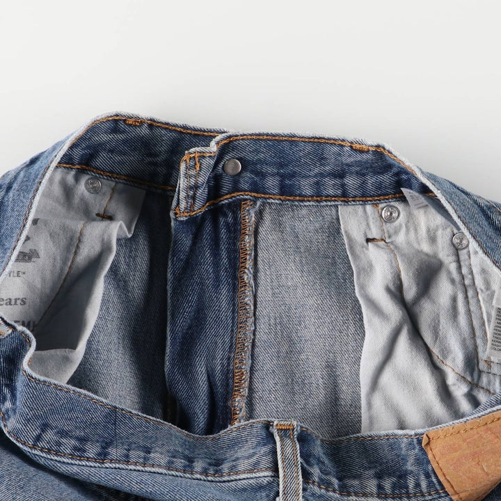 Levi's 505 tapered denim pants for men, equivalent to w35 cotton blue type Vintage Second Hand
