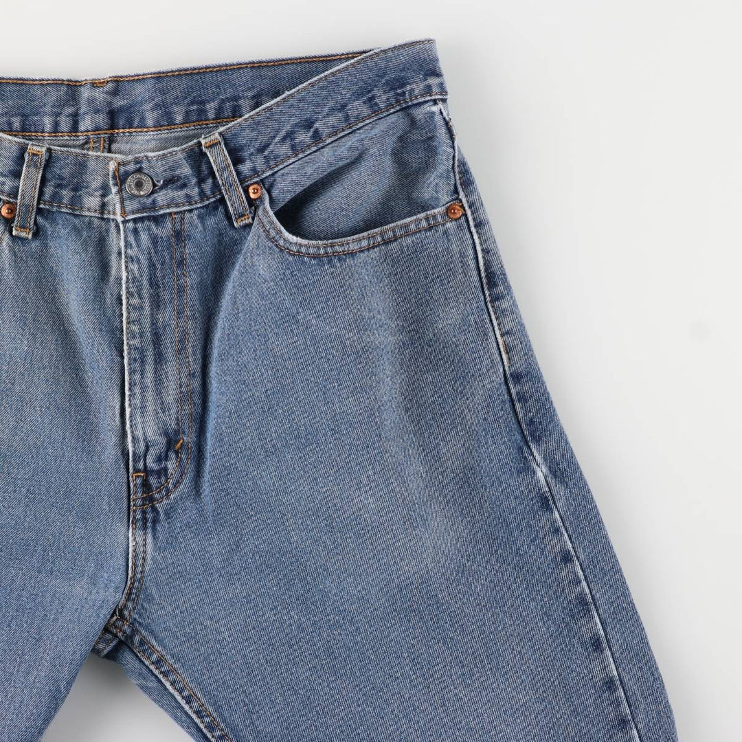 Levi's 505 tapered denim pants for men, equivalent to w35 cotton blue type Vintage Second Hand