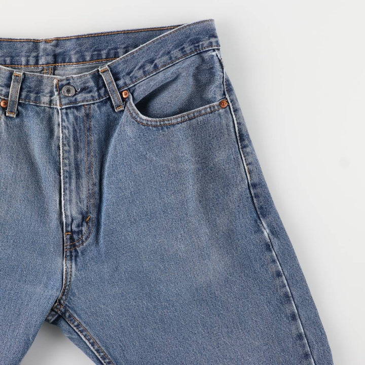 Levi's 505 tapered denim pants for men, equivalent to w35 cotton blue type Vintage Second Hand