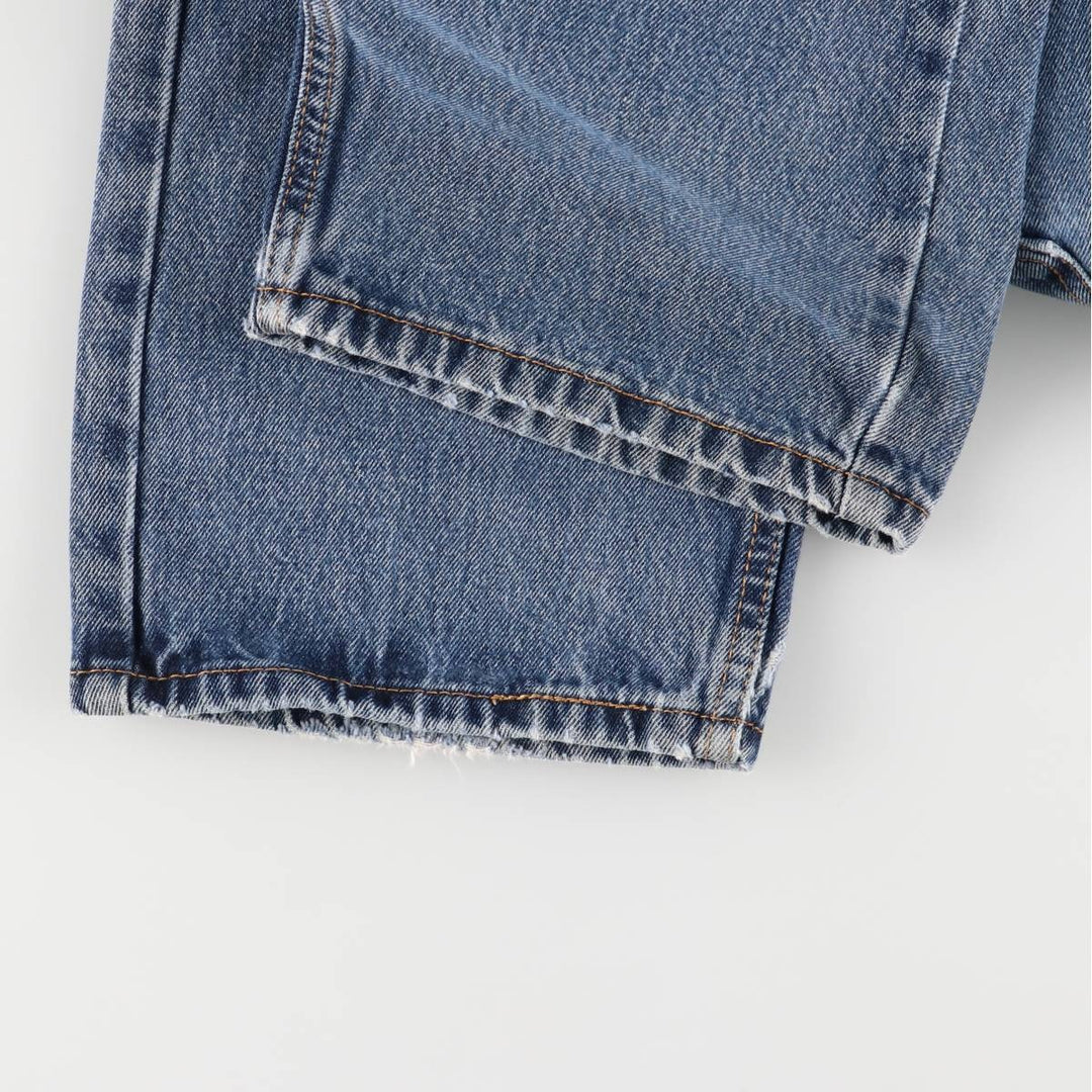 Levi's 505 tapered denim pants for men, equivalent to w35 cotton blue type Vintage Second Hand