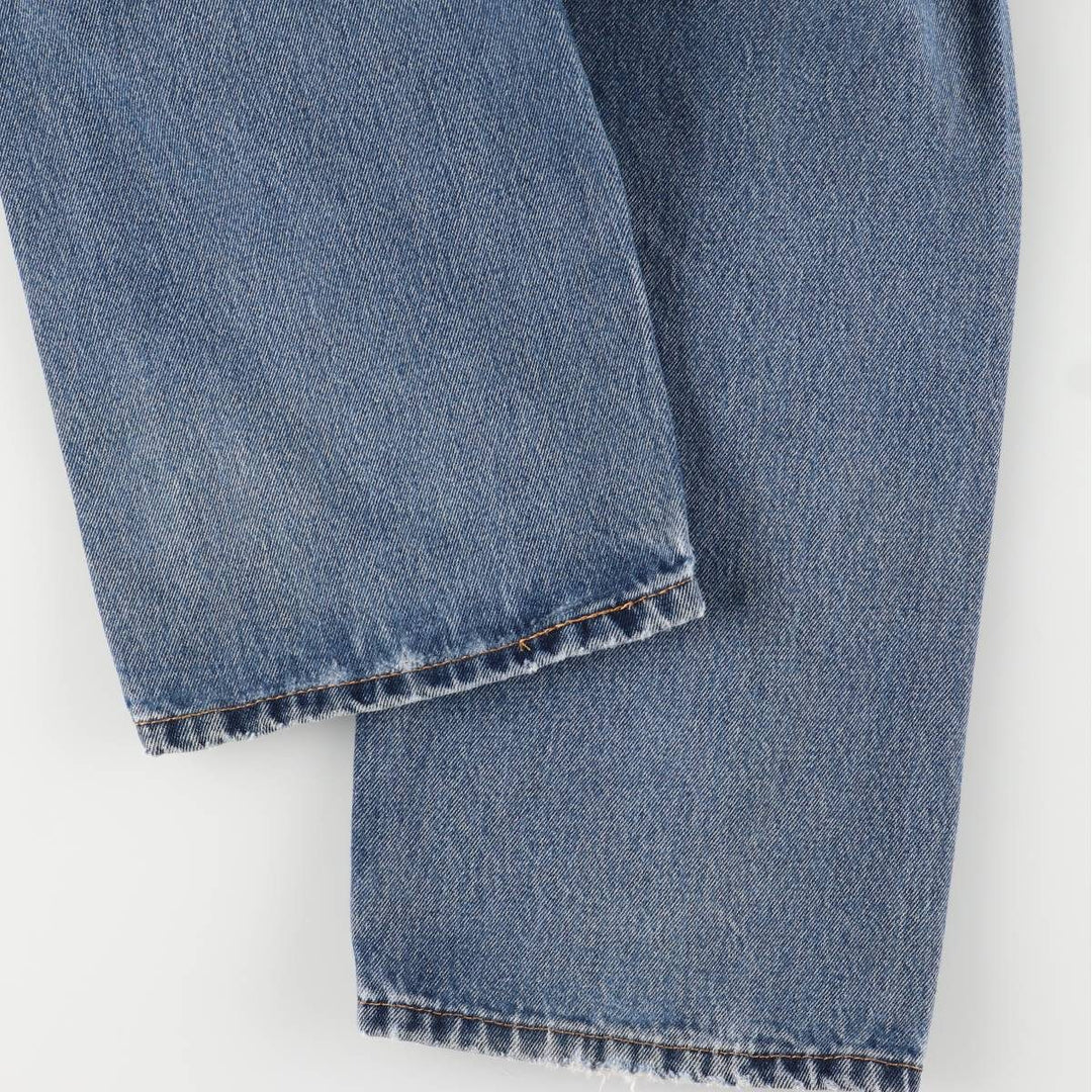 Levi's 505 tapered denim pants for men, equivalent to w35 cotton blue type Vintage Second Hand
