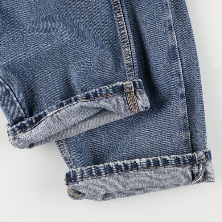 Levi's 505 tapered denim pants for men, equivalent to w35 cotton blue type Vintage Second Hand